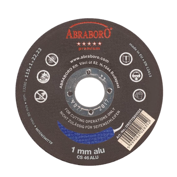 ABRABORO CHILI INOX ALU VÁGÓKORONG 125x1x22,23