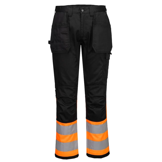 CD858OBR30 Portwest WX2 Eco Hi-Vis Class 1 lengőzsebes nadrág