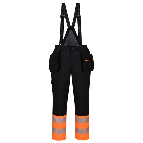DX437OBR4XL Portwest DX4 Hi-Vis Class 1 téli kantáros nadrág