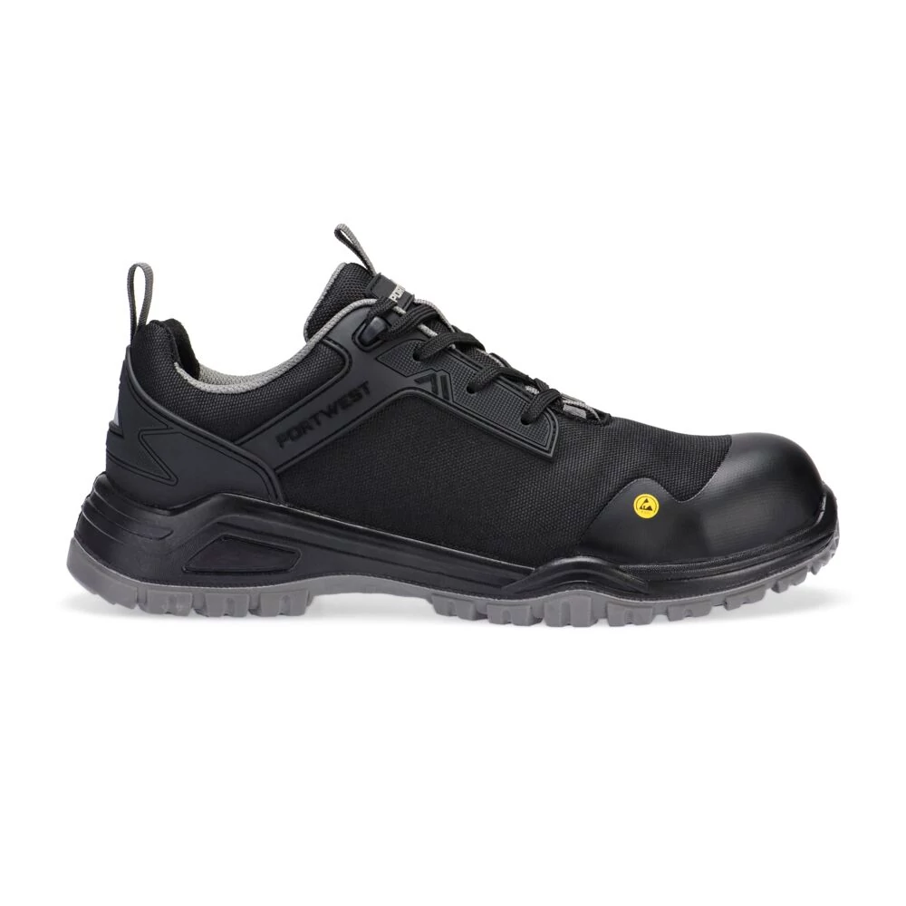FE11BKG38 Portwest Composite Mesh Low munkavédelmi cipő S3S ESD SR FO