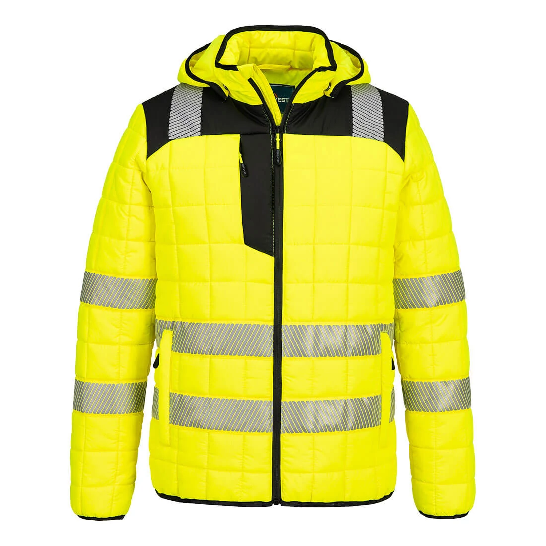T165YBRL Portwest PW3 Hi-Vis Square baffle kabát